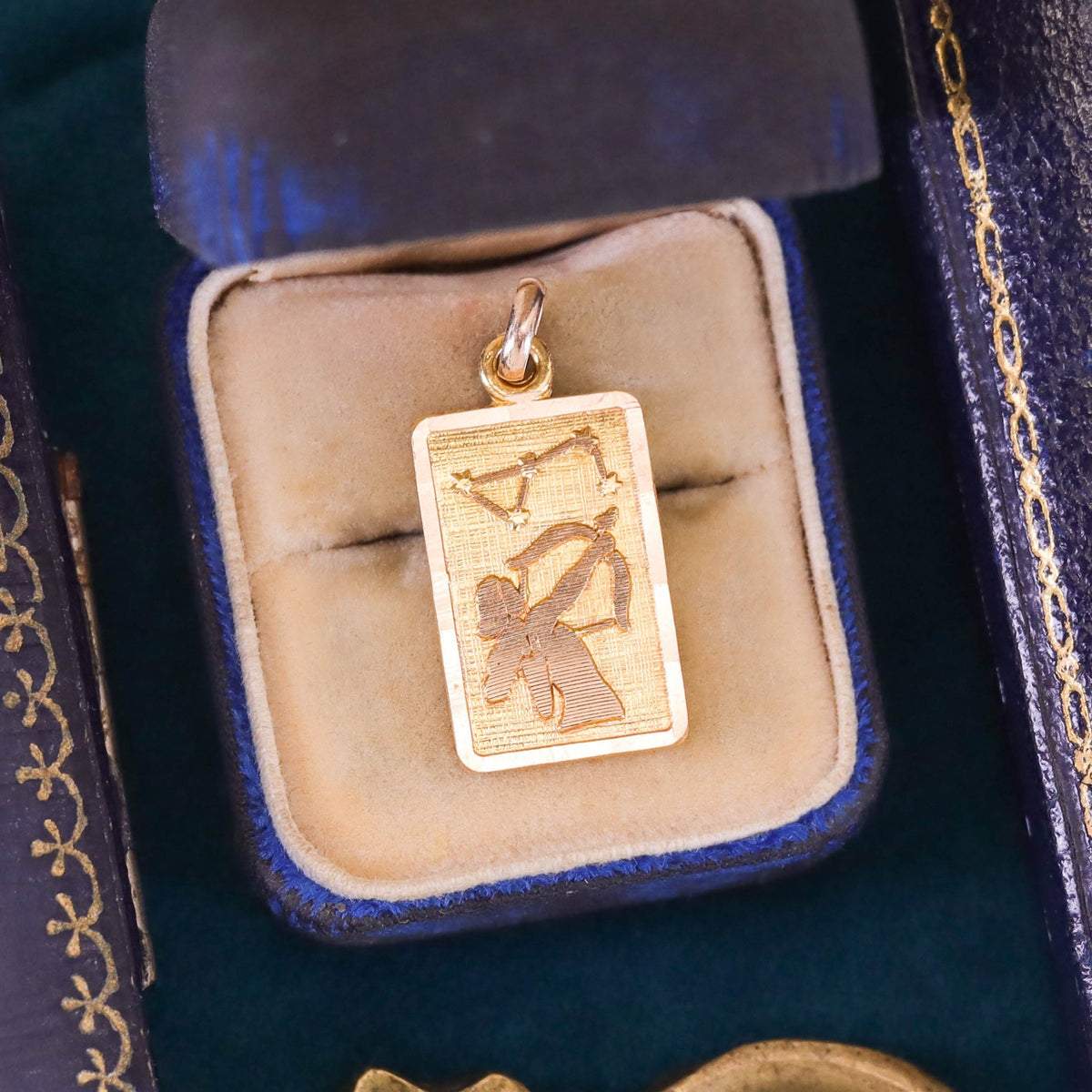 Vintage Sagittarius Pendant of 14k Gold - Trademark Antiques