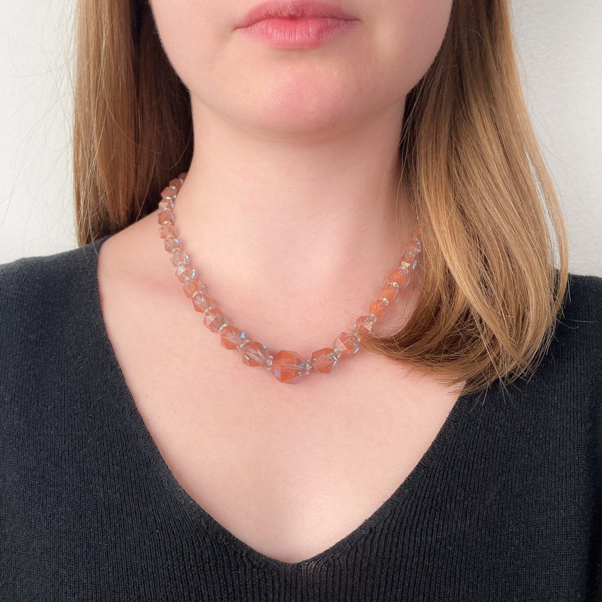 【saphiret】10㎜アンティーク　サフィレット　beadsネックレス Yahoo!オークション - 【saphiret】10㎜アンティーク