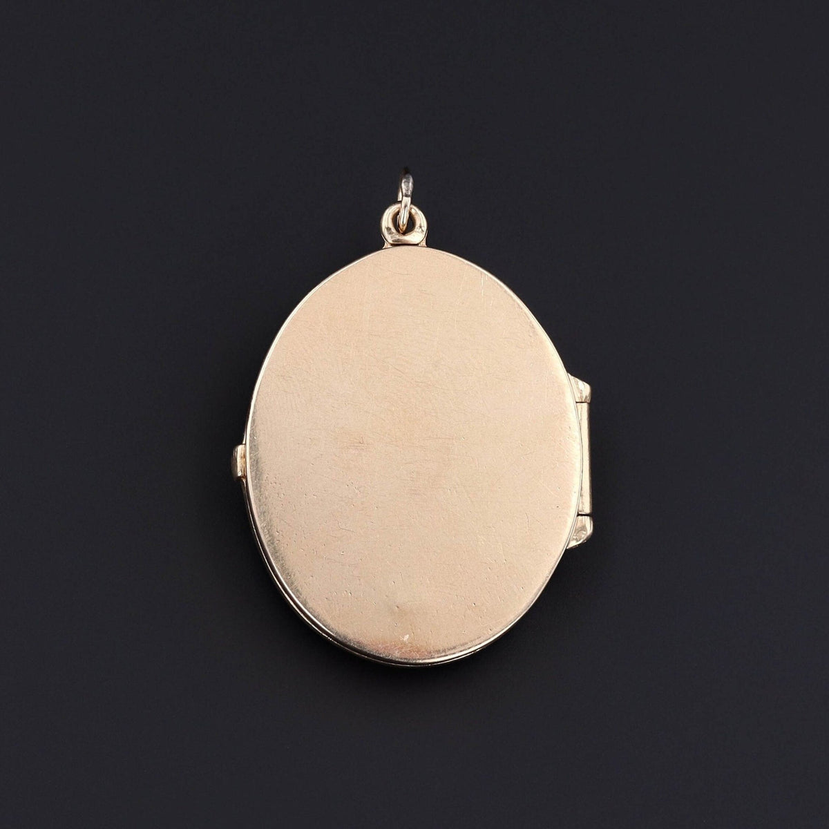 Vintage Sapphire Cherub Locket of 14k Gold - Trademark Antiques