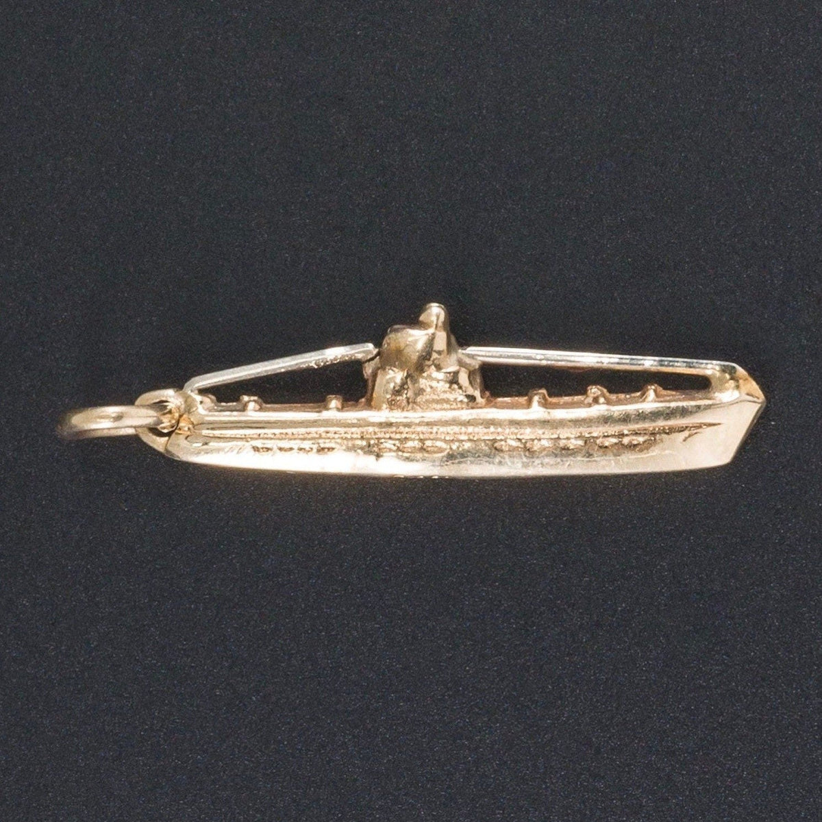 Vintage Ship Pendant of 14k Gold - Trademark Antiques