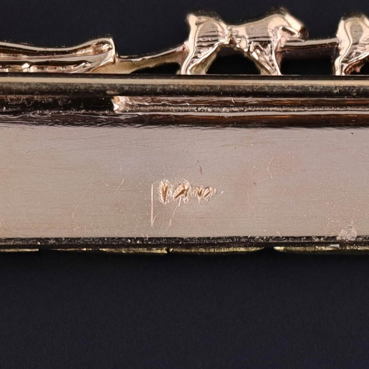 Vintage Sled Dog Brooch of 14k &amp; 18k Gold - Trademark Antiques