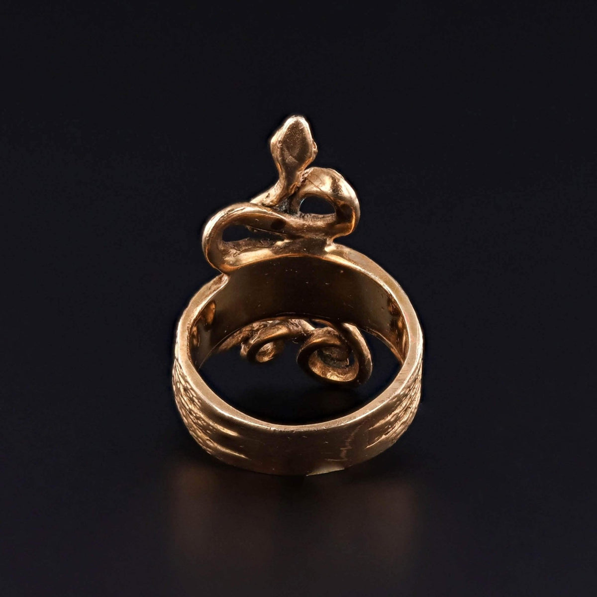 Vintage Snake Ring of 14k Gold - Trademark Antiques