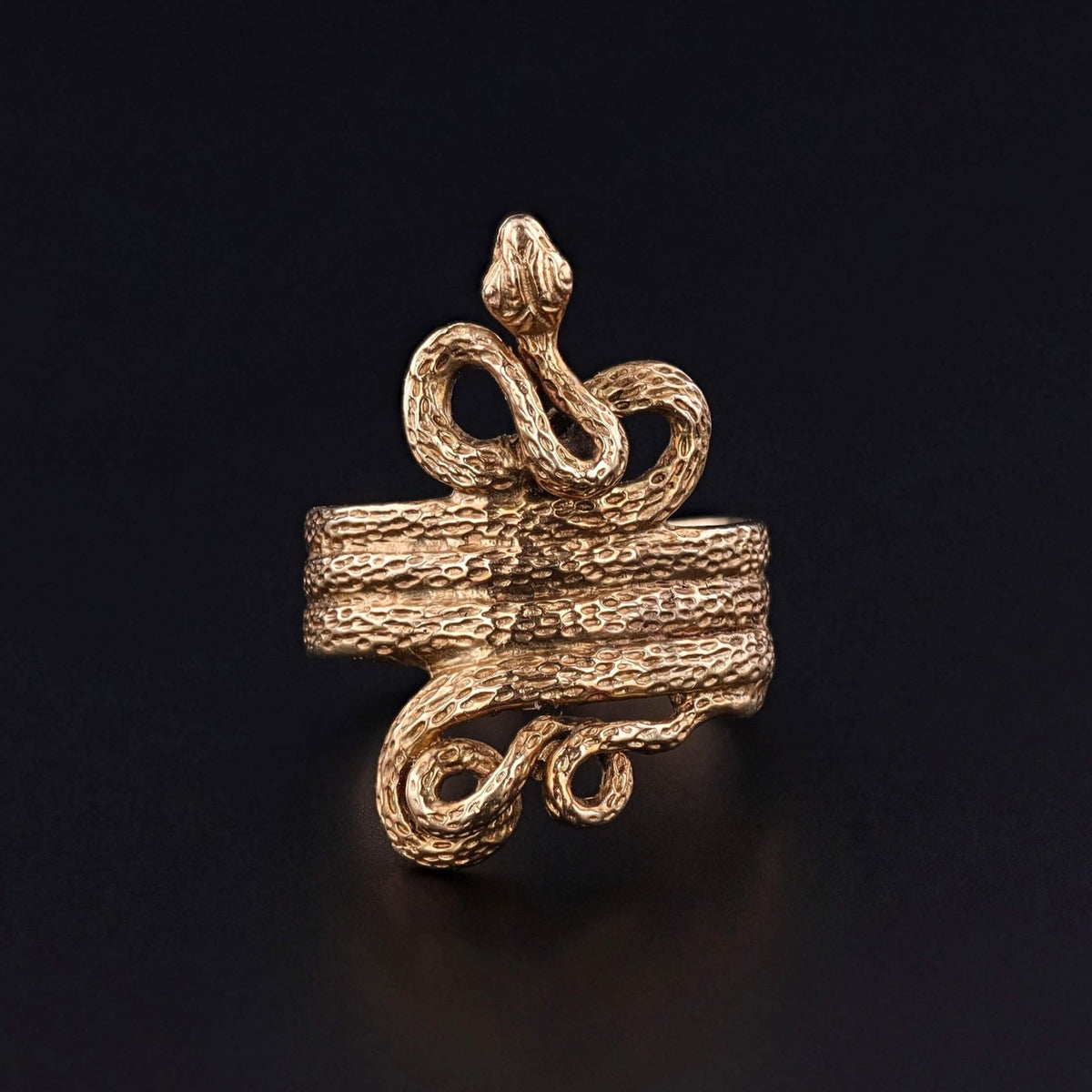 Vintage Snake Ring of 14k Gold - Trademark Antiques