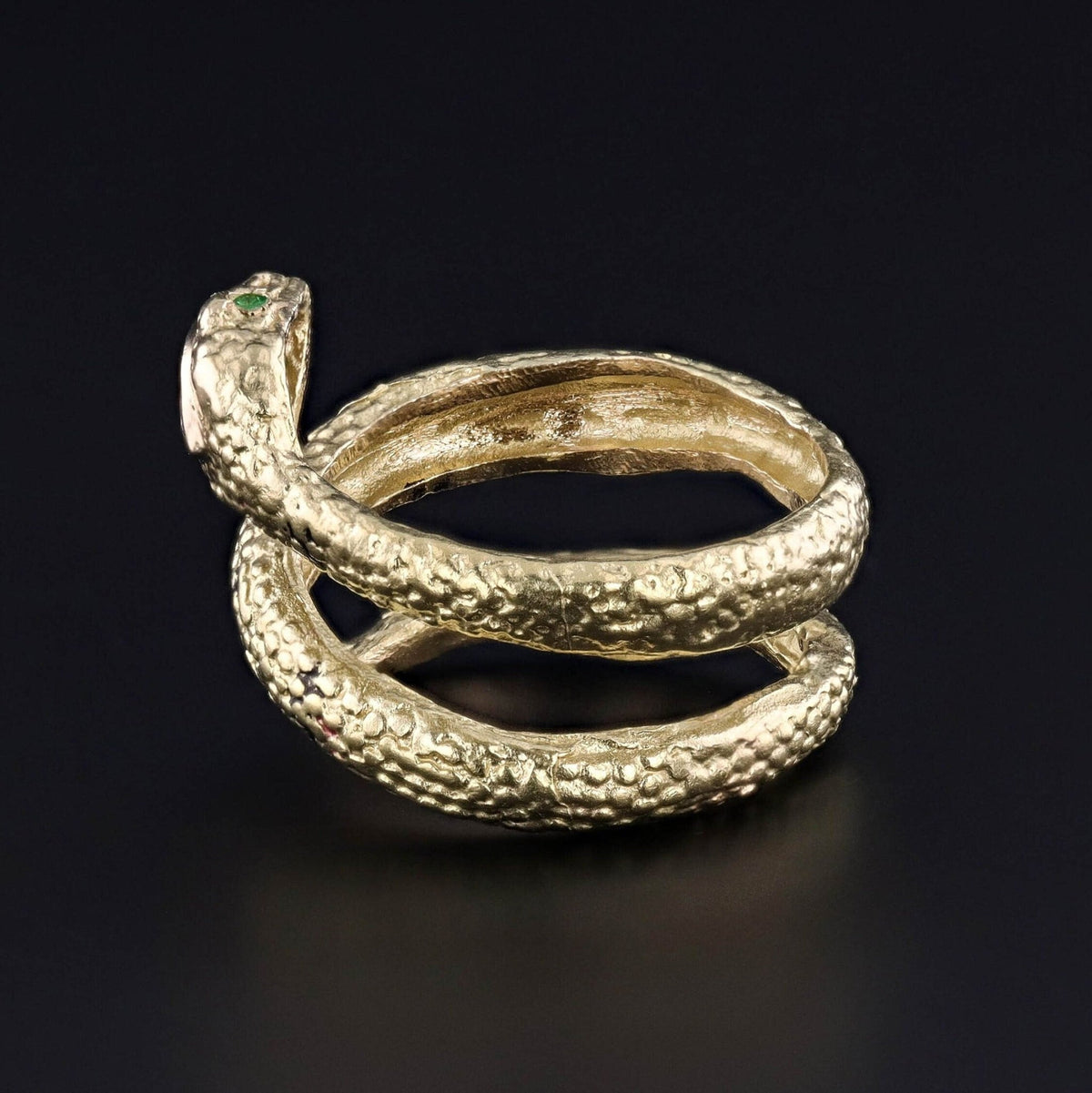 Vintage Snake Ring of 18k Gold - Trademark Antiques