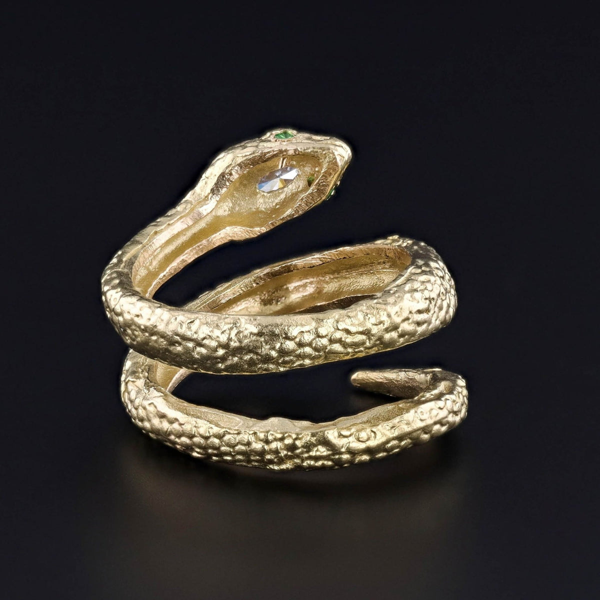 Vintage Snake Ring of 18k Gold - Trademark Antiques