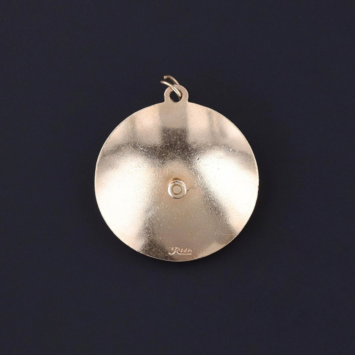 Vintage Spinning Roulette Wheel Pendant of 14k Gold - Trademark Antiques