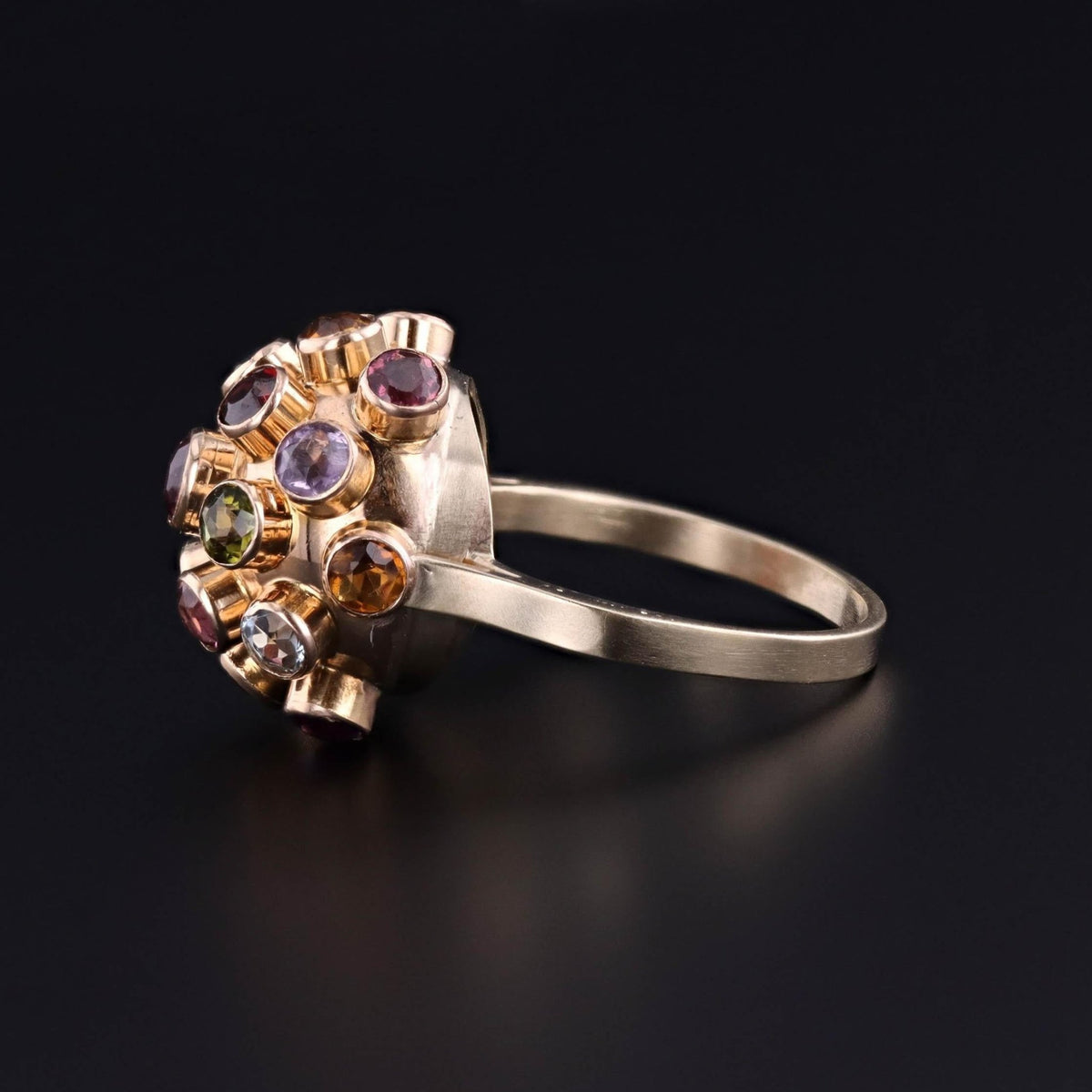 Vintage Sputnik Ring of 14k Gold - Trademark Antiques