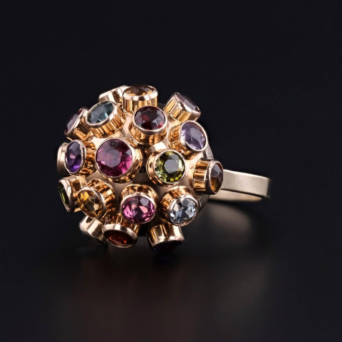 Vintage Sputnik Ring of 14k Gold - Trademark Antiques