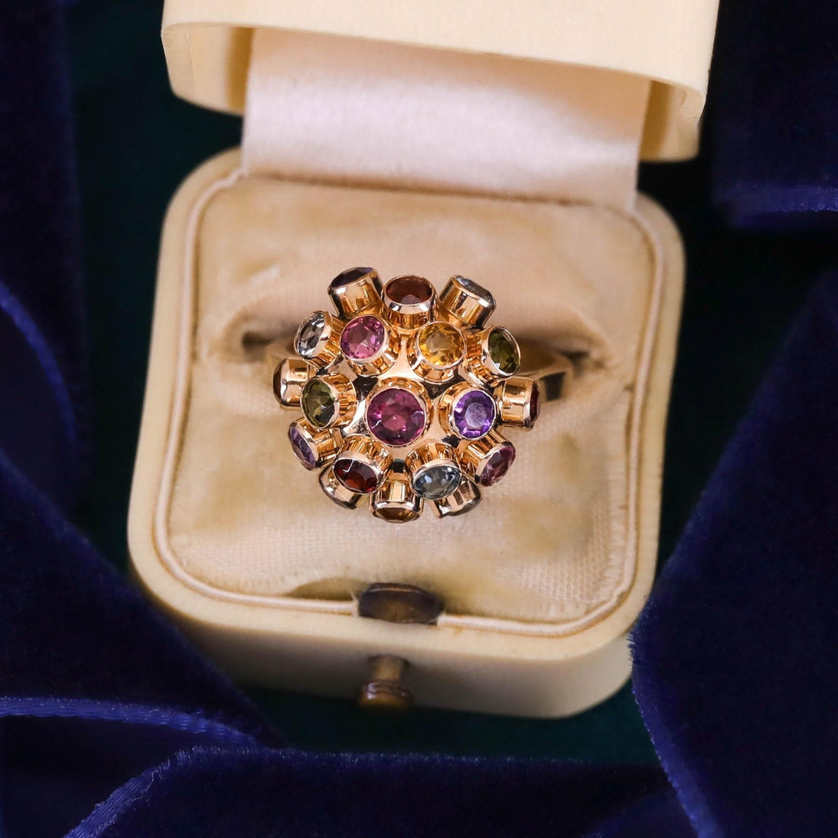 Vintage Sputnik Ring of 14k Gold - Trademark Antiques