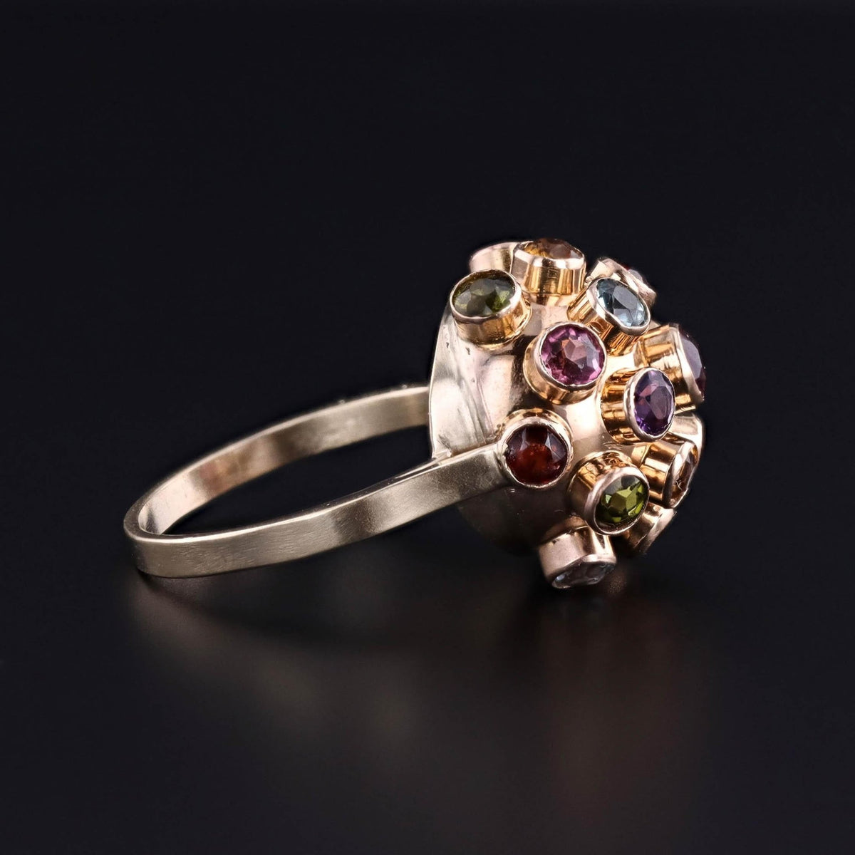 Vintage Sputnik Ring of 14k Gold - Trademark Antiques