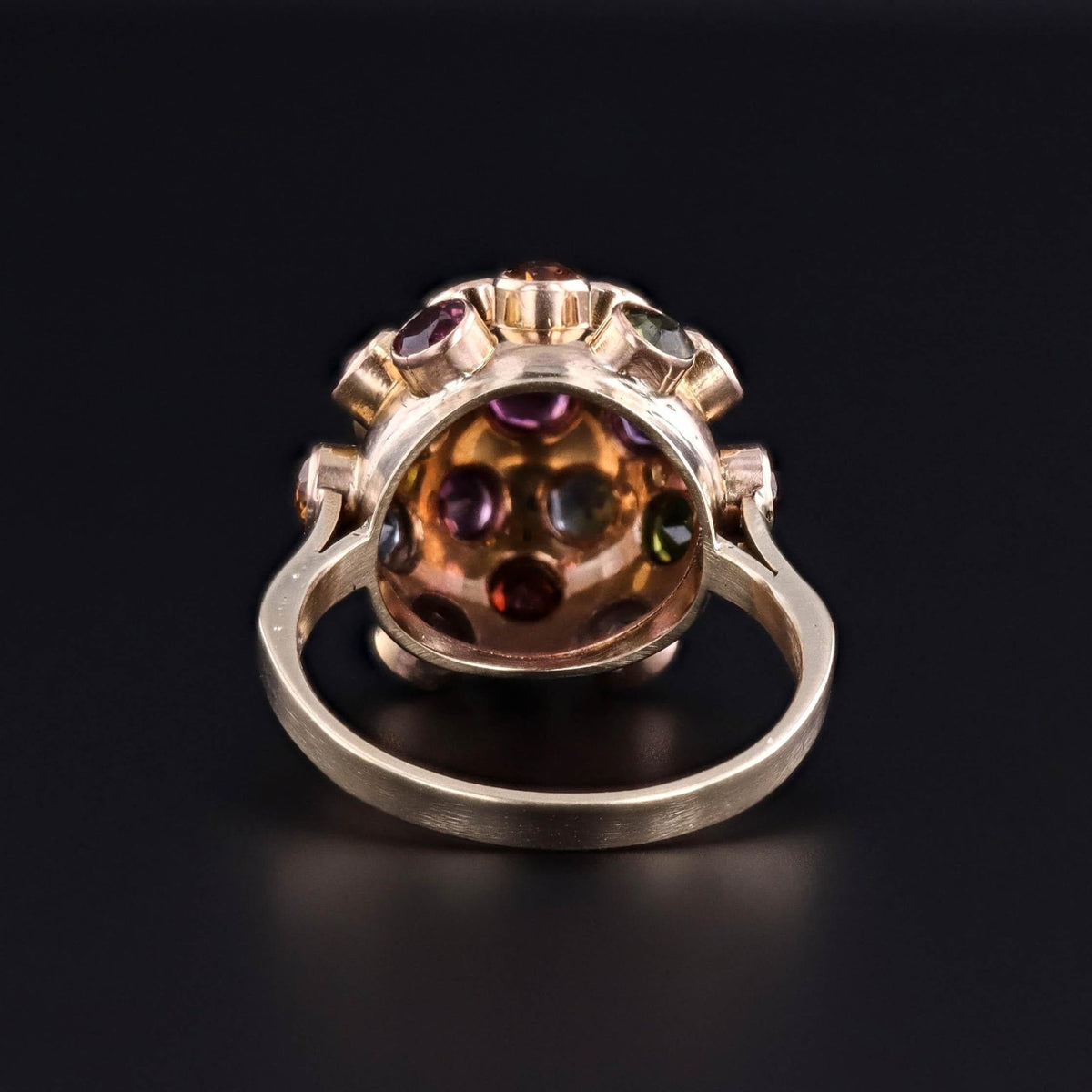 Vintage Sputnik Ring of 14k Gold - Trademark Antiques