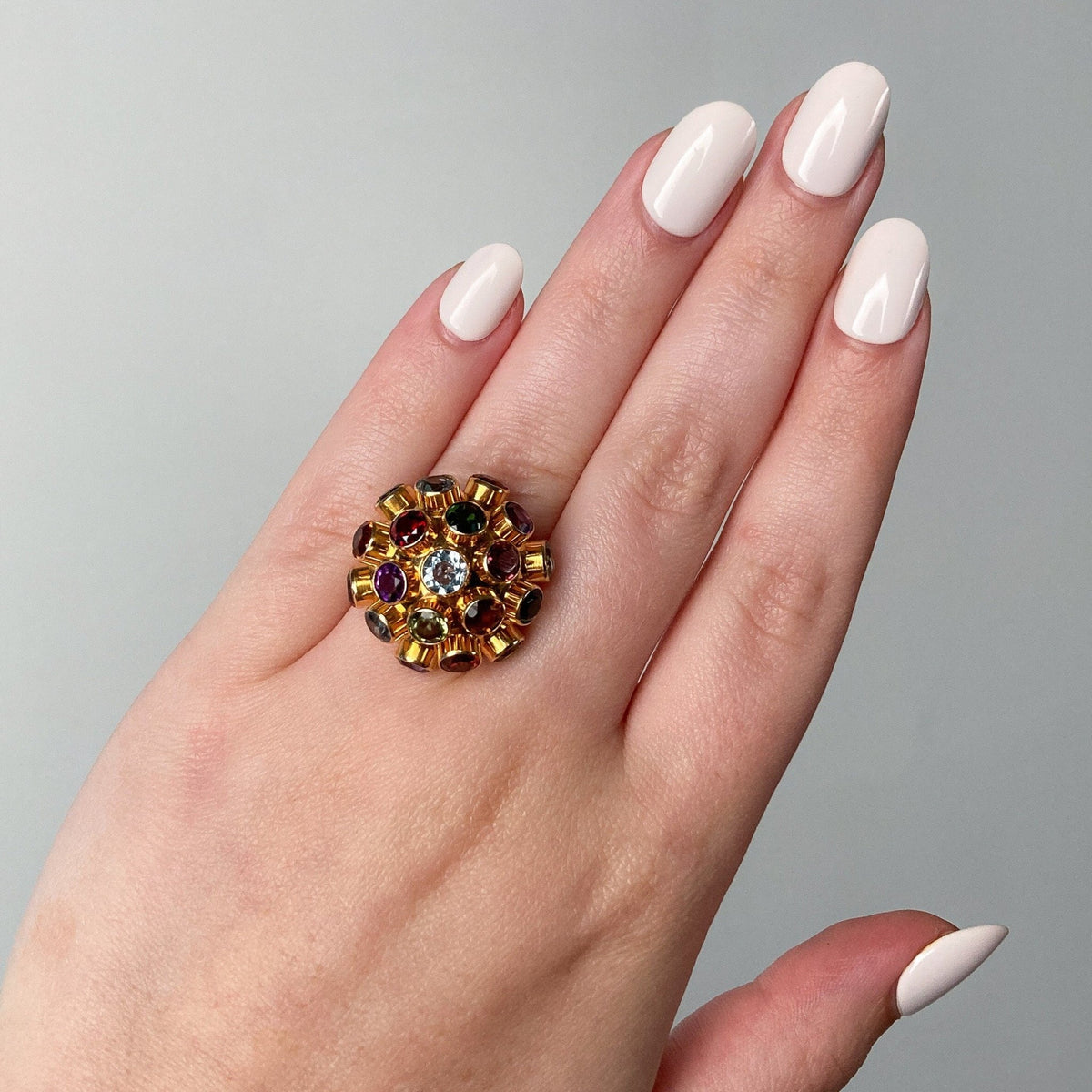 Vintage Sputnik Ring of 18k Gold - Trademark Antiques