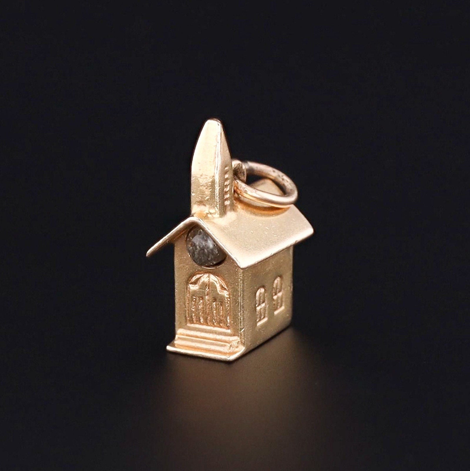 Vintage Stanhope Church Charm of 14k Gold - Trademark Antiques