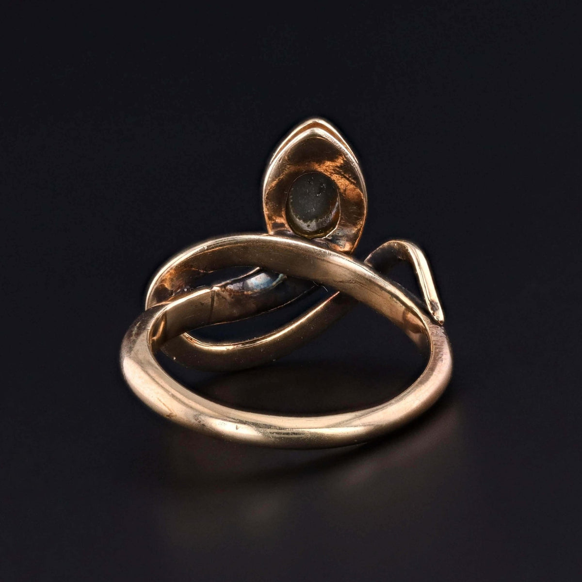 Vintage Star Sapphire Snake Ring of 9ct Gold - Trademark Antiques
