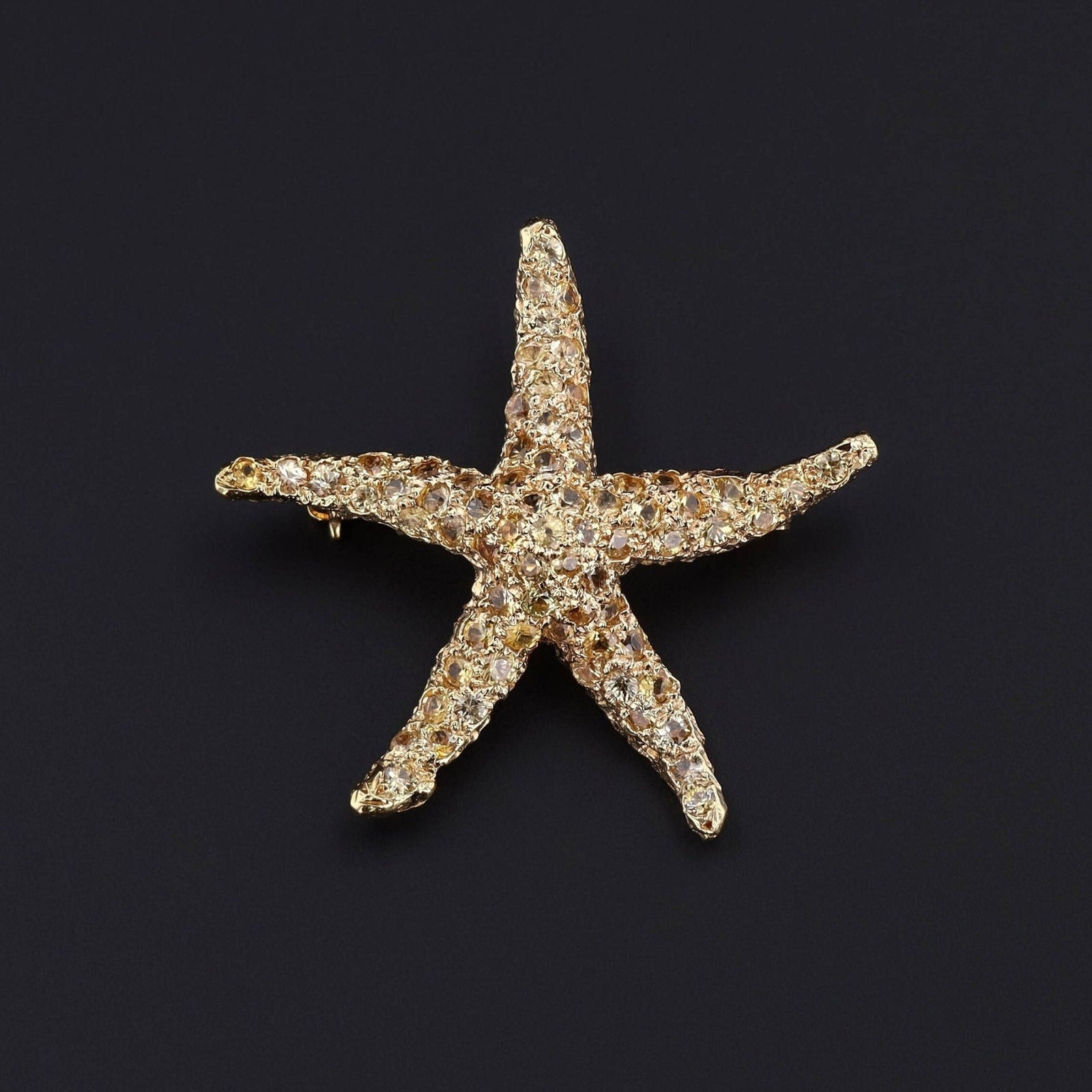 Vintage Starfish Brooch of 18k Gold - Trademark Antiques