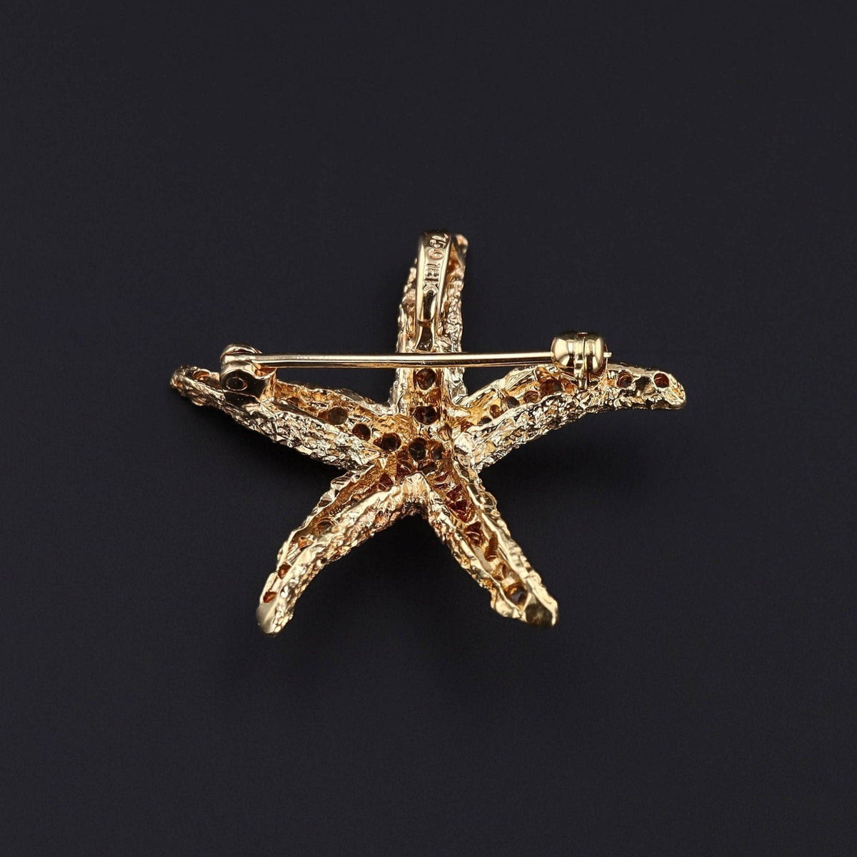 Vintage Starfish Brooch of 18k Gold - Trademark Antiques