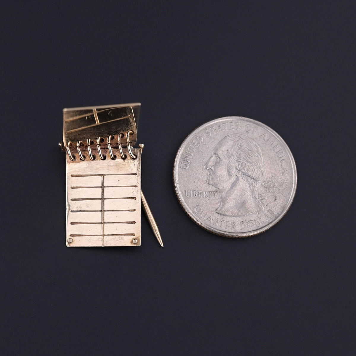 Vintage Stenopad Charm of 14k Gold - Trademark Antiques