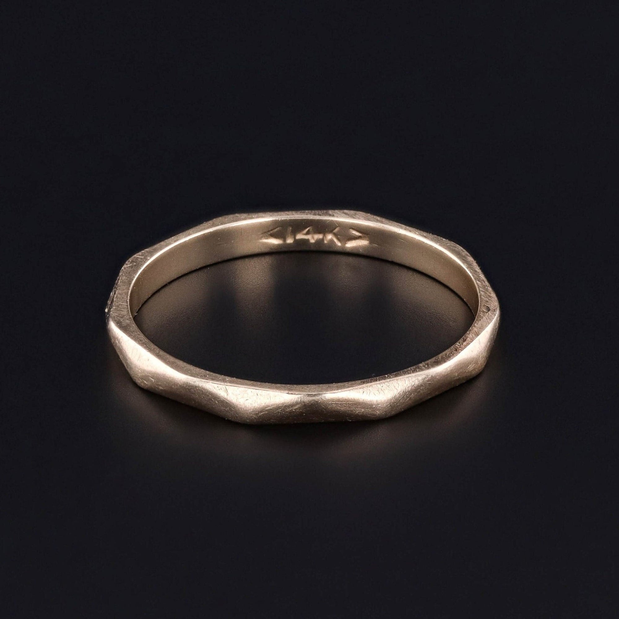 Vintage Wedding Band of 14k Gold - Trademark Antiques