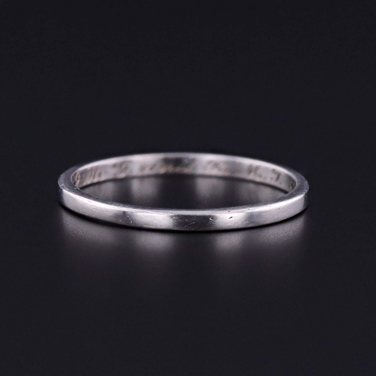 Vintage Wedding Band of Palladium by Tiffany and Co. - Trademark Antiques