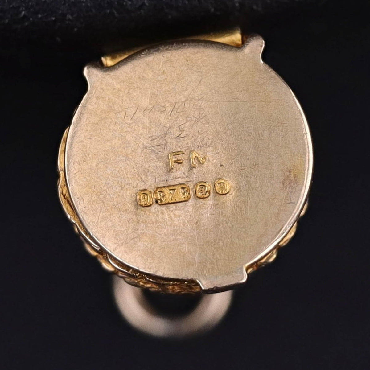 Vintage Wedding Cake and Baby Charm of 9ct Gold - Trademark Antiques