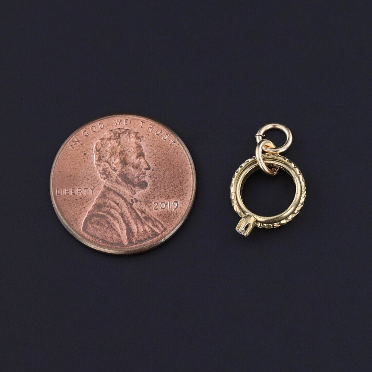 Vintage Wedding Charm of 14k Gold - Trademark Antiques