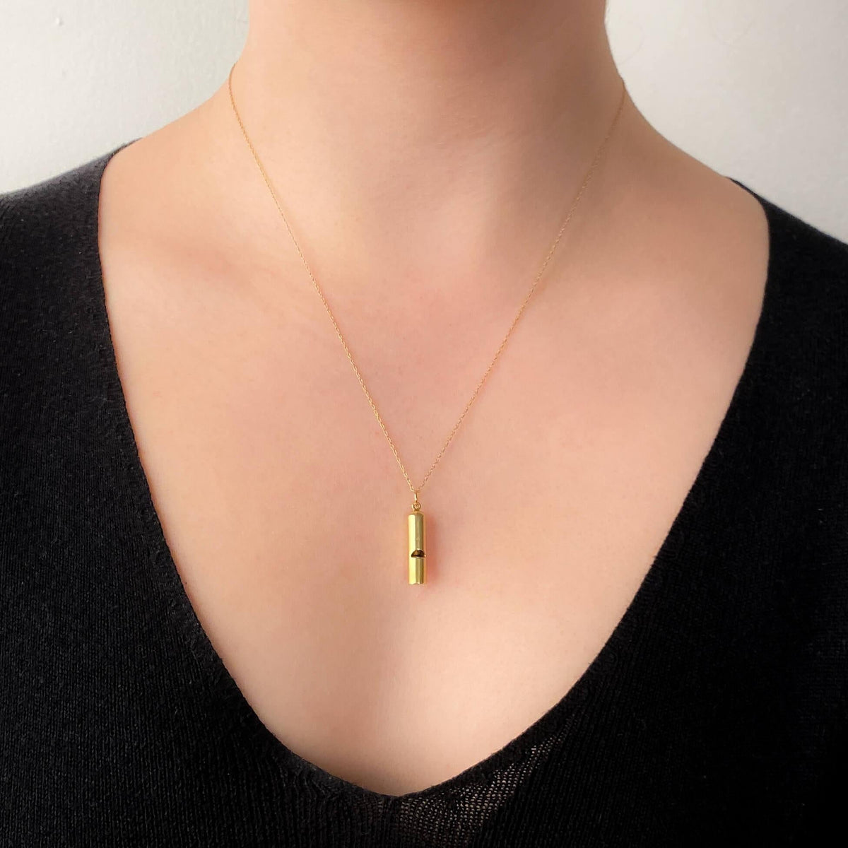 Vintage Whistle Charm of 14k Gold - Trademark Antiques