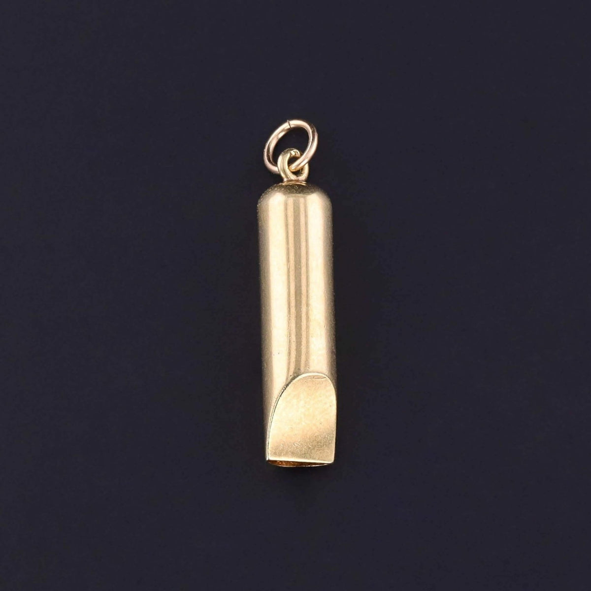 Vintage Whistle Charm of 14k Gold - Trademark Antiques