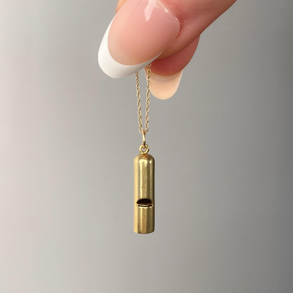 Vintage Whistle Charm of 14k Gold - Trademark Antiques