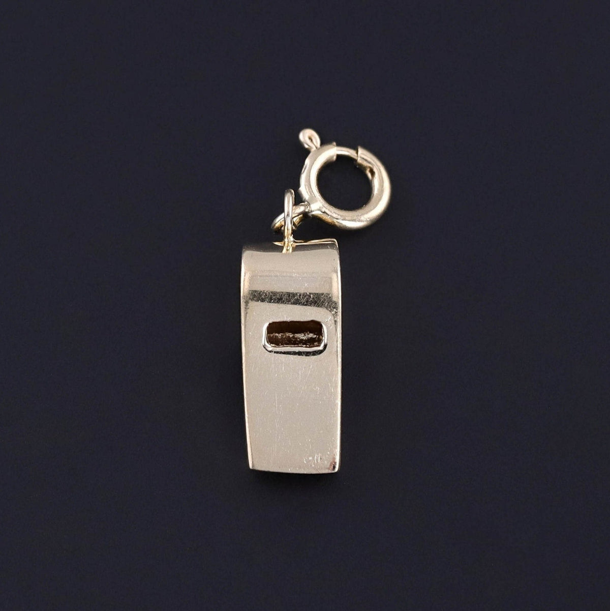Vintage Whistle Charm of 14k Gold - Trademark Antiques