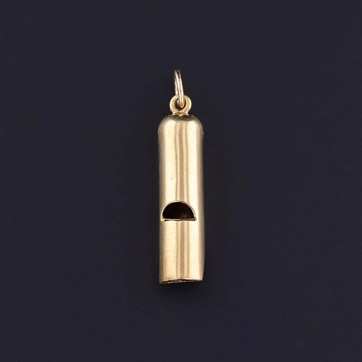 Vintage Whistle Charm of 14k Gold - Trademark Antiques
