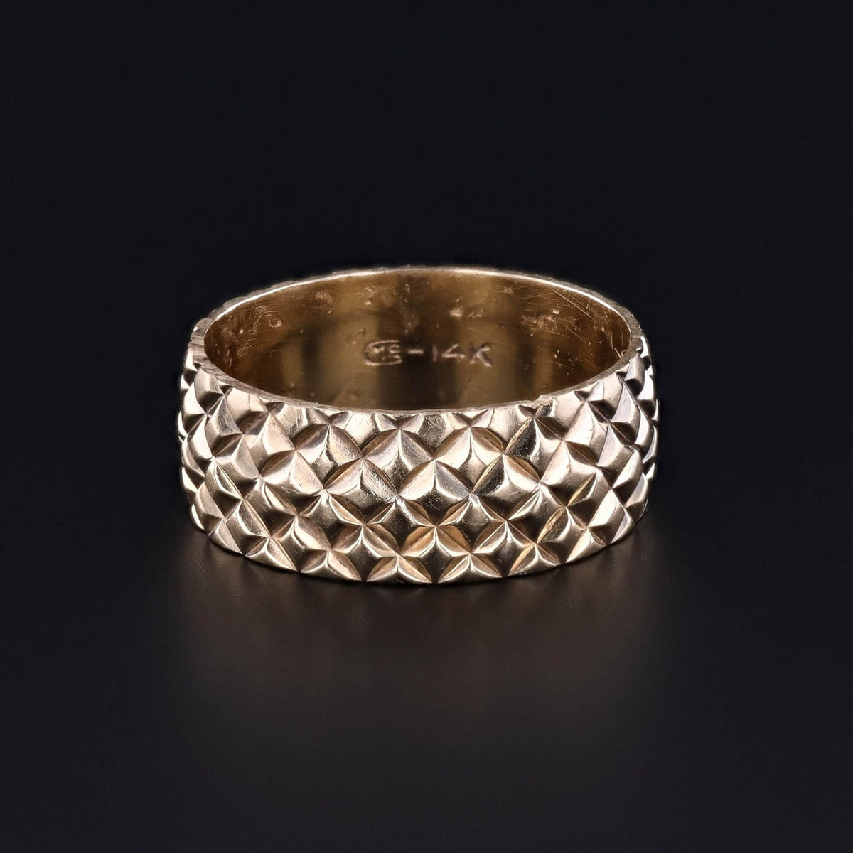 Vintage Wide Band of 14k Gold - Trademark Antiques