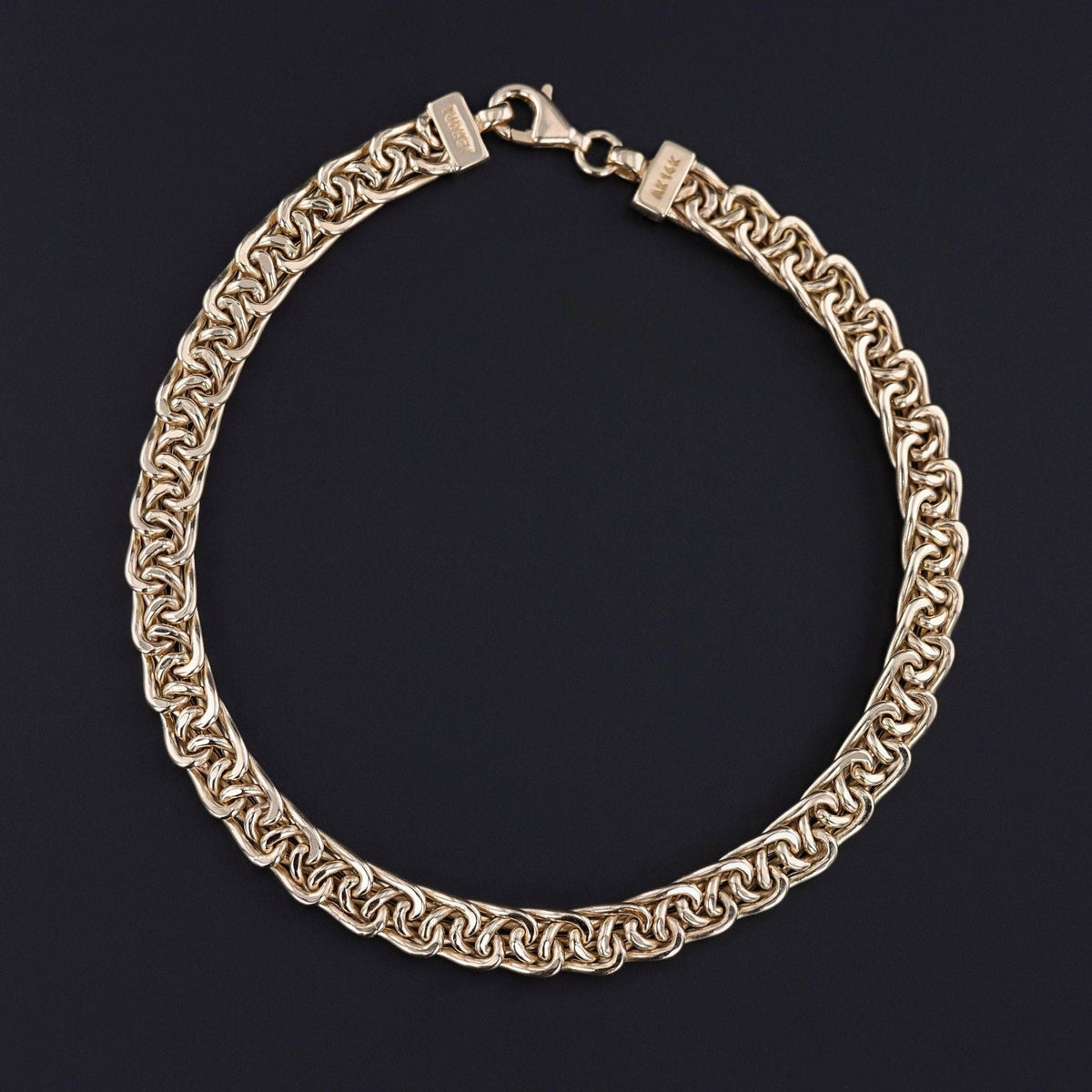 Vintage Woven Bracelet of 14k Gold - Trademark Antiques