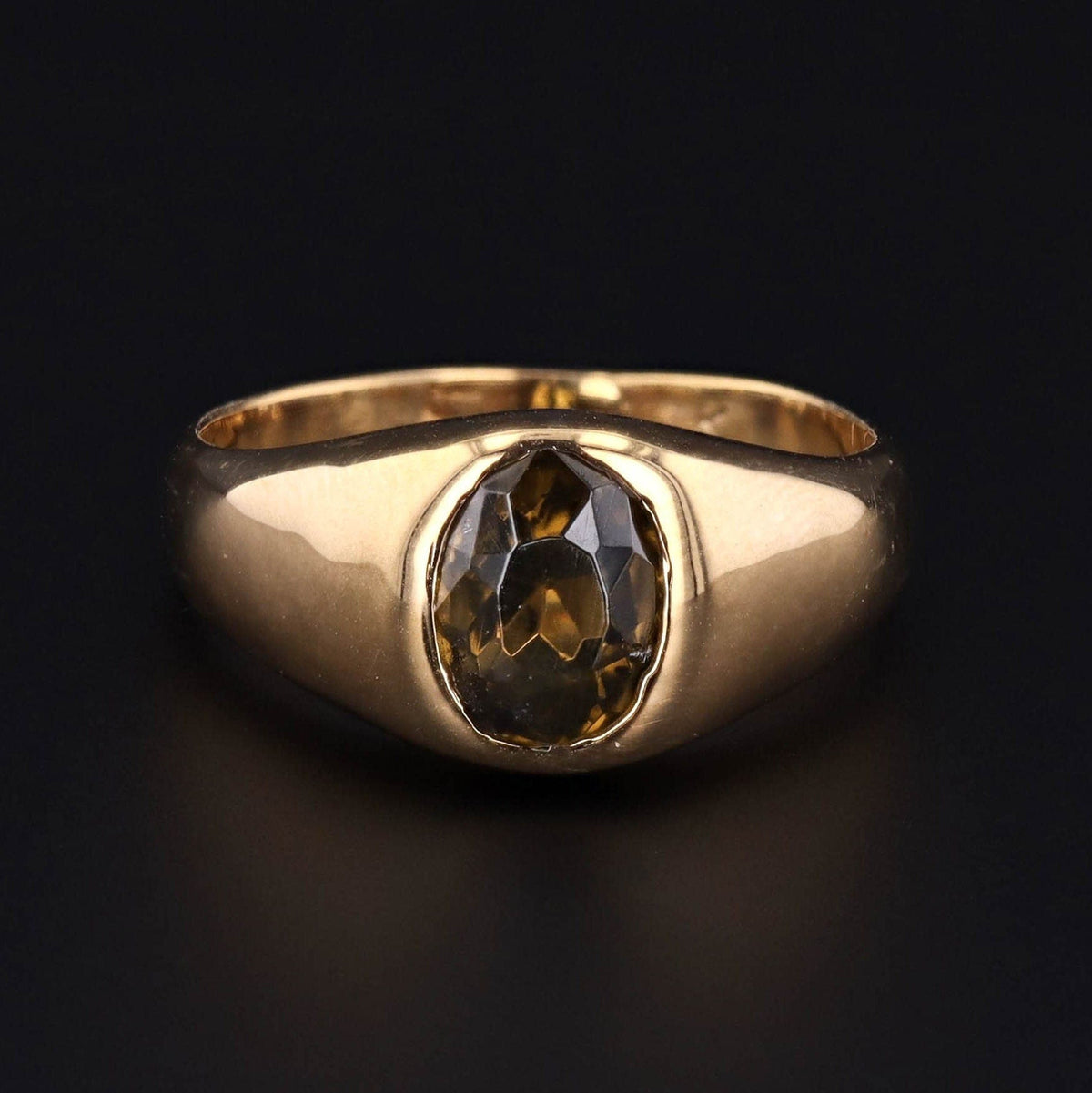 Vintage Zircon Ring of 14k Gold - Trademark Antiques