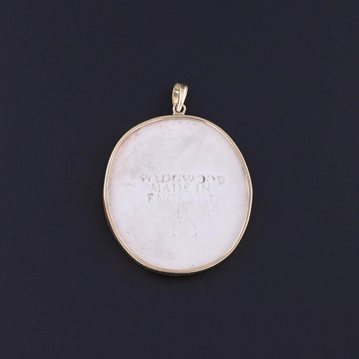 Wedgwood Anti - Slavery Pendant of 14k Gold - Trademark Antiques