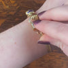 Antique Victorian Hand Locket Bracelet of 14k Gold