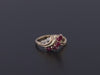 Vintage Ruby and Diamond Ring of 14k Gold