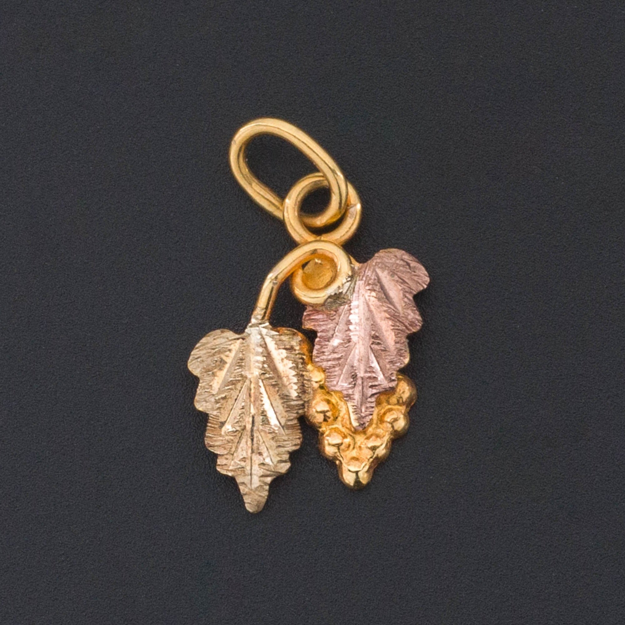 10k Gold Grapes Charm | Vintage Gold Charm - Trademark Antiques