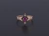 Antique Ruby and Diamond Ring of 10k Gold