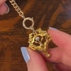 Antique Diamond Bouquet Pendant of 14k Gold