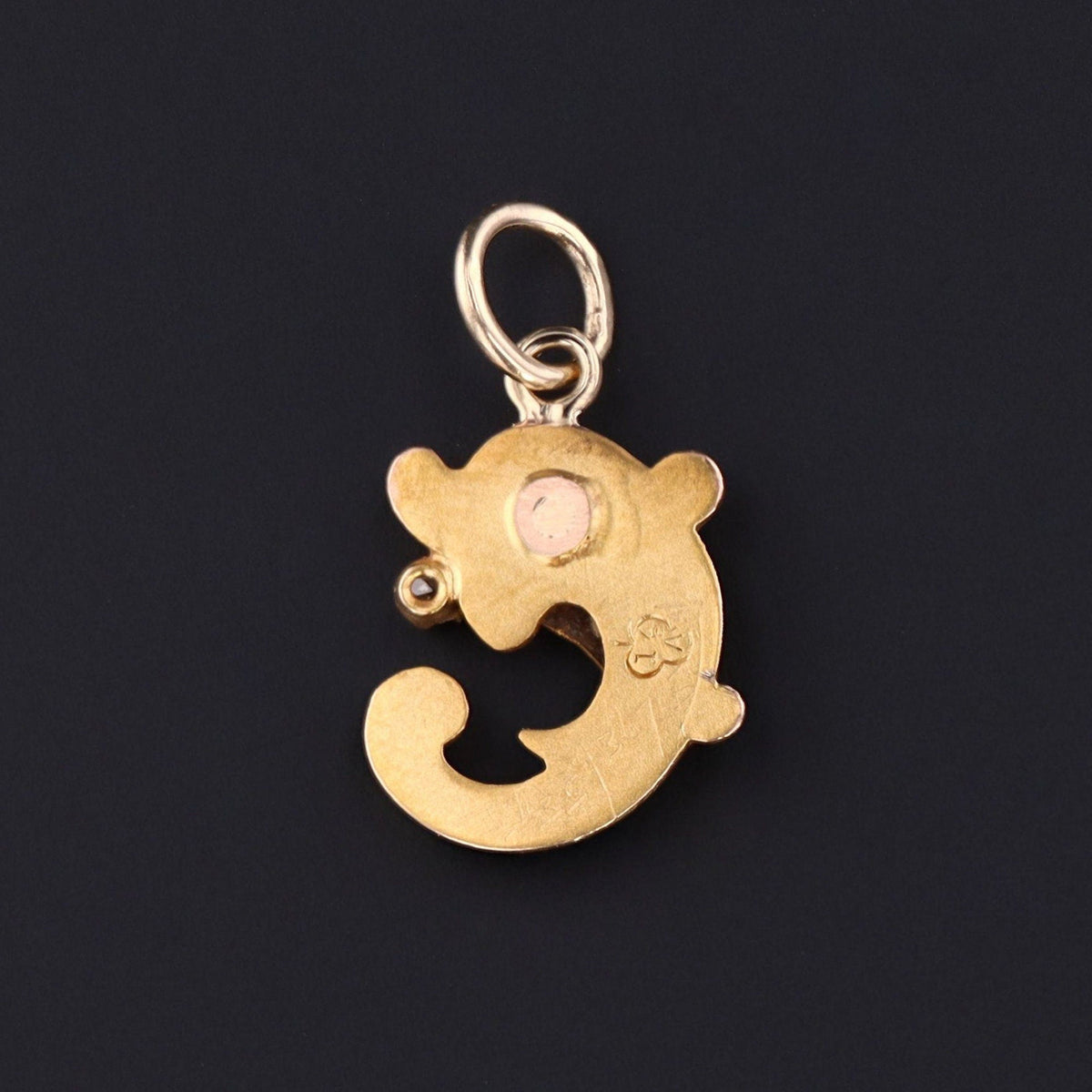 14k Fish Charm or Pendant | 14k Fish with Diamond Pendant - Trademark Antiques