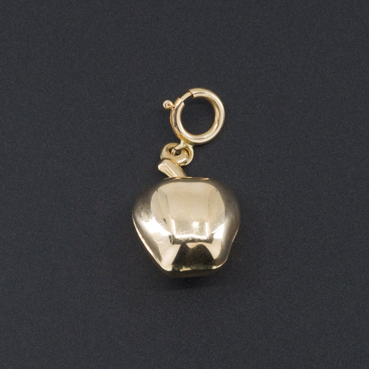 14k Gold Apple Charm | Apple Charm - Trademark Antiques
