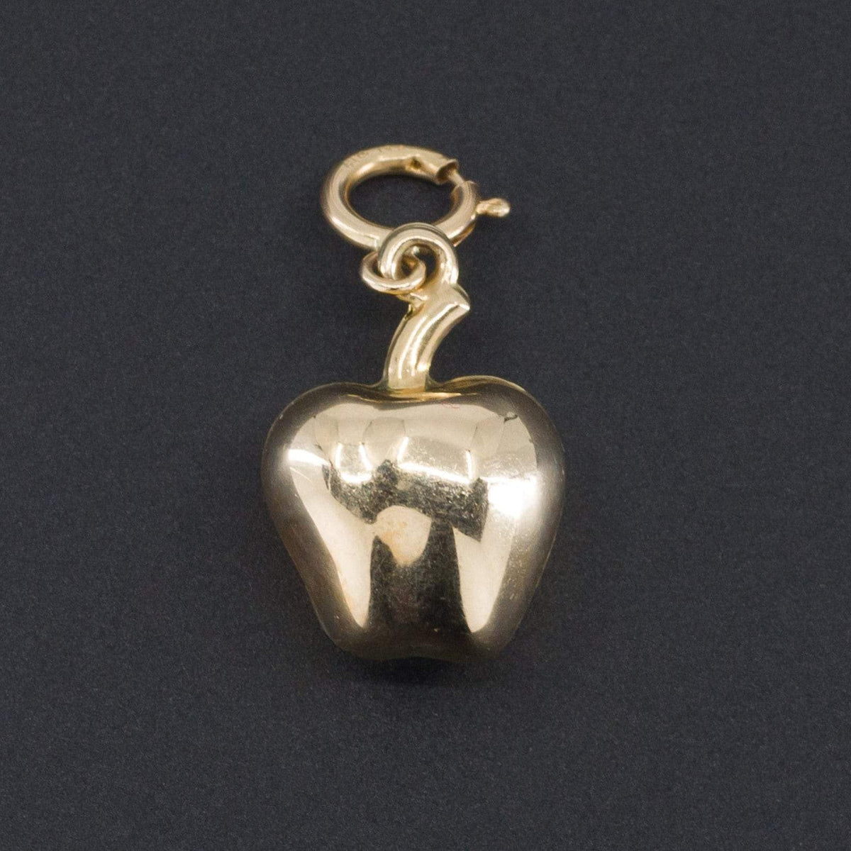 14k Gold Apple Charm | Apple Charm - Trademark Antiques