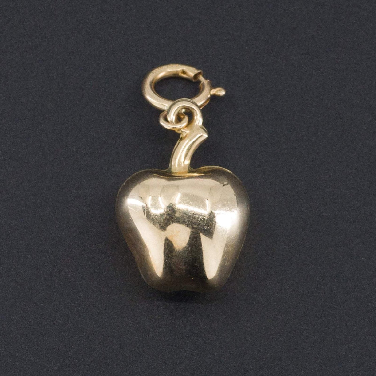 14k Gold Apple Charm | Apple Charm - Trademark Antiques