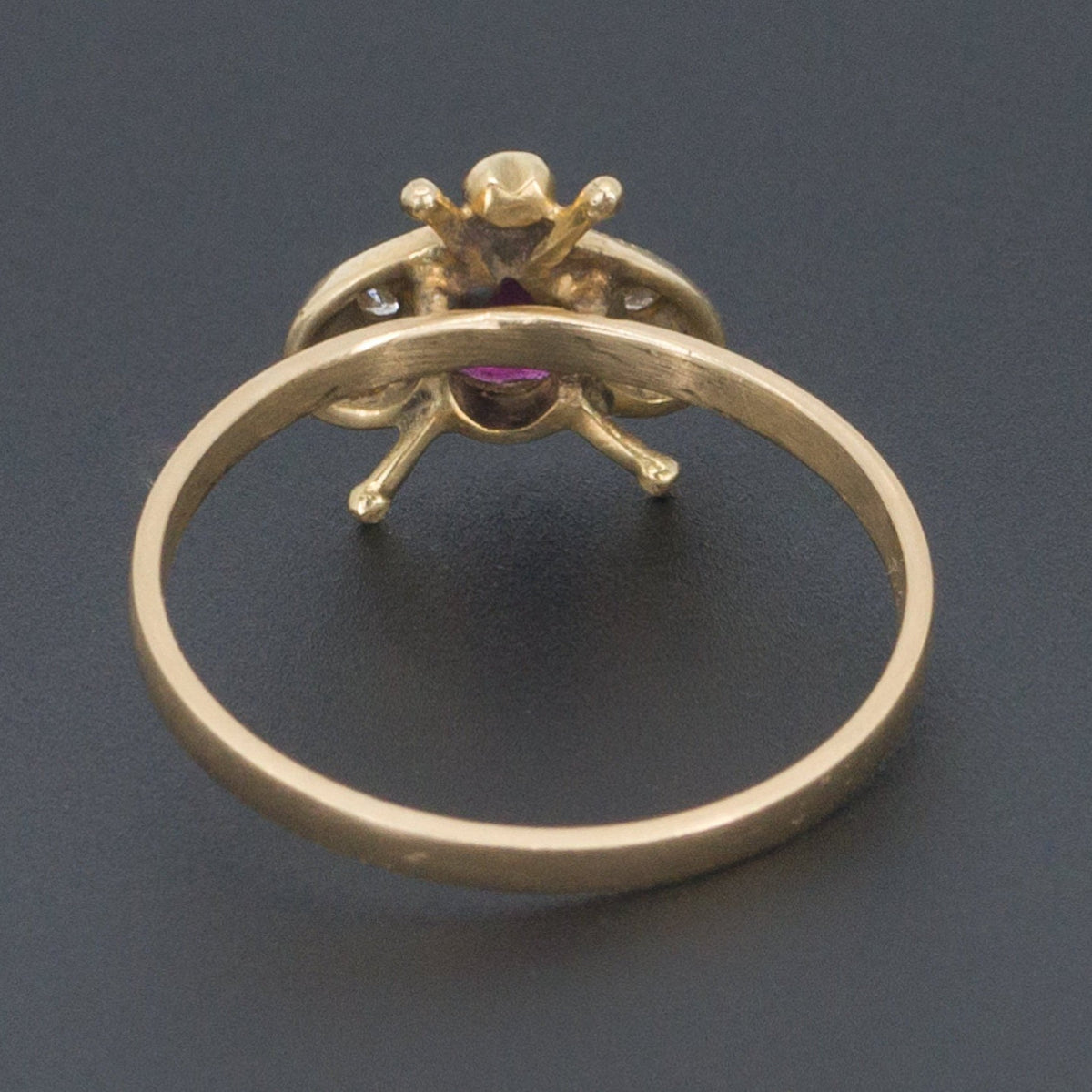 14k Gold Bee Ring | Vintage Bee Ring - Trademark Antiques