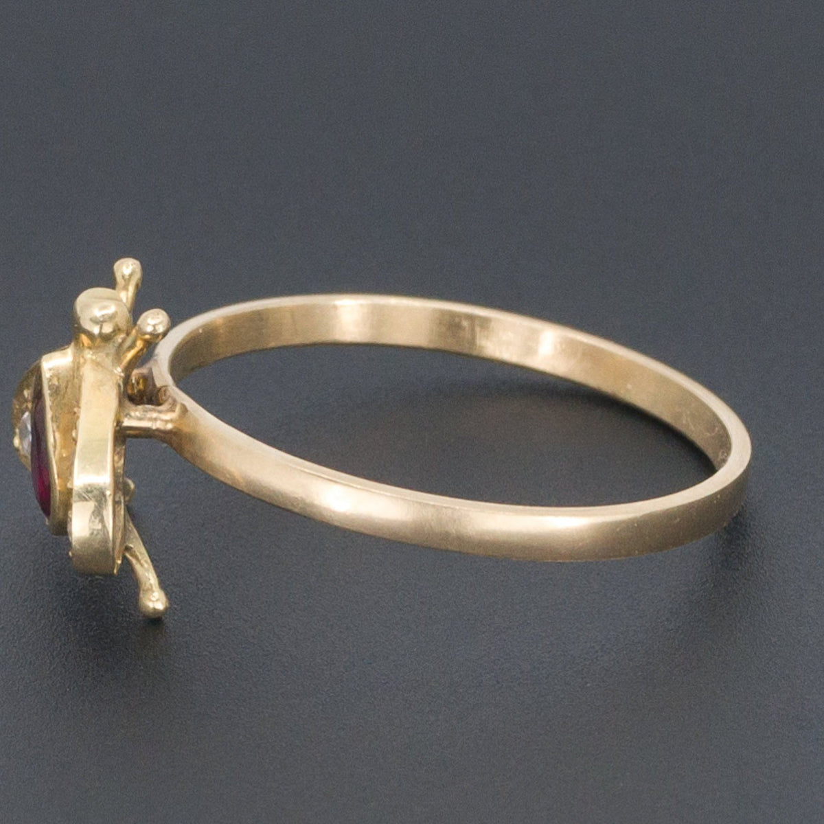 14k Gold Bee Ring | Vintage Bee Ring - Trademark Antiques