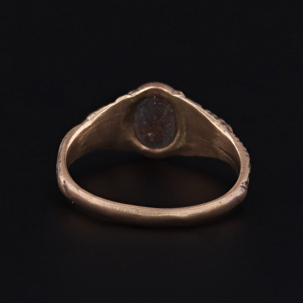 14k Gold Boulder Opal Ring | Boulder Opal Ring - Trademark Antiques