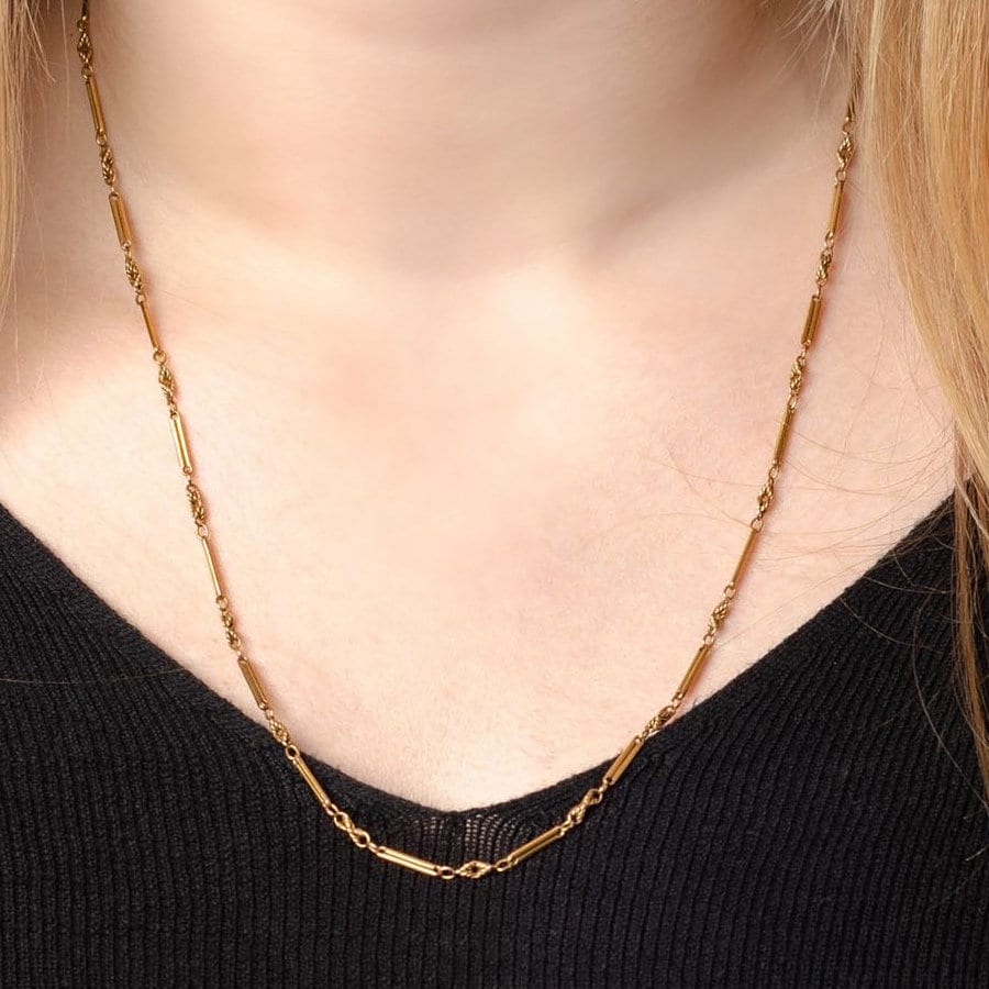 14k Gold Chain | Antique 14k Chain - Trademark Antiques