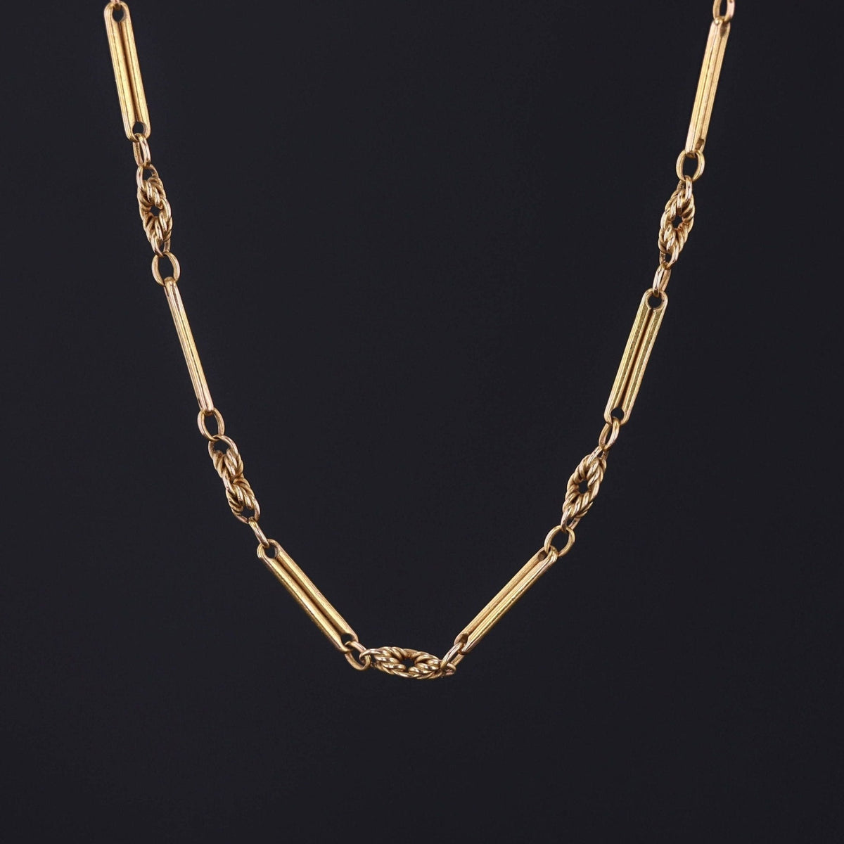14k Gold Chain | Antique 14k Chain - Trademark Antiques