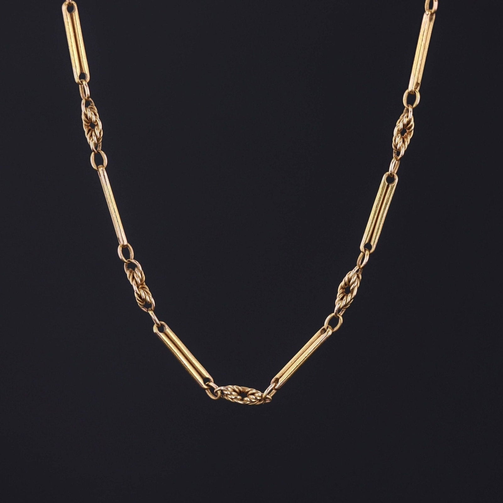 14k Gold Chain | Antique 14k Chain - Trademark Antiques