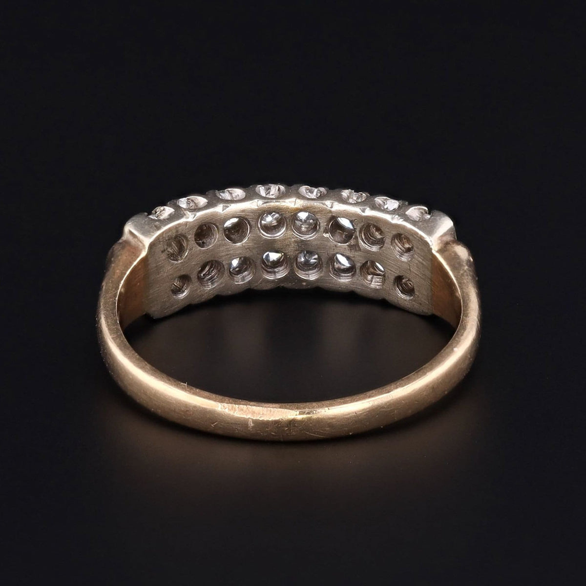 14k Gold Diamond Ring | Diamond Anniversary Band - Trademark Antiques